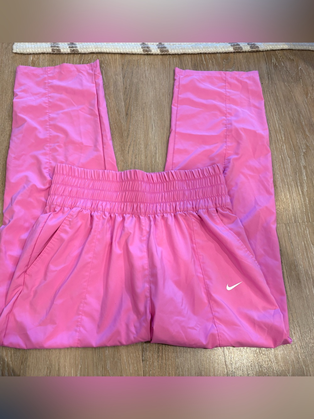 Nike Pink Girls' Track Joggers with Elastic Waist